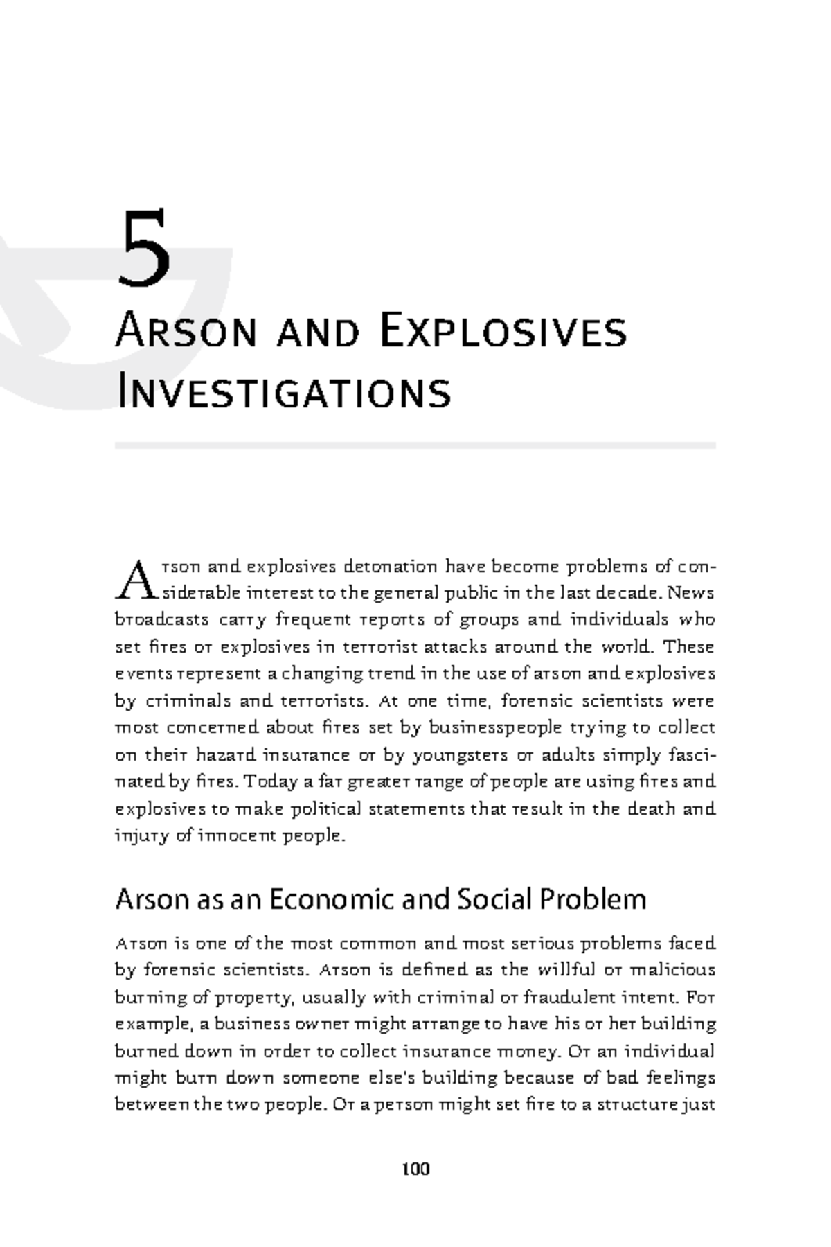 forensic science arson case study