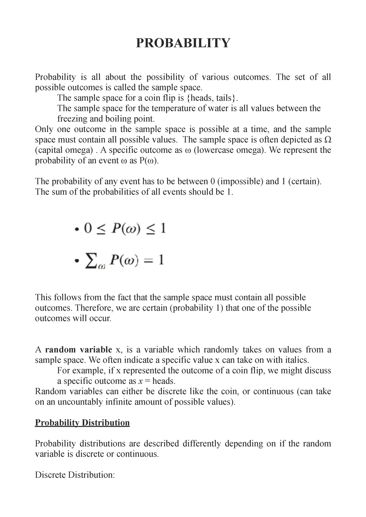 probability research paper topics