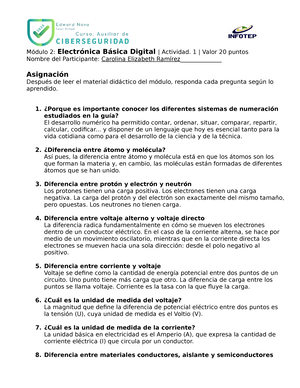 Modulo 2: Electrónica Digital