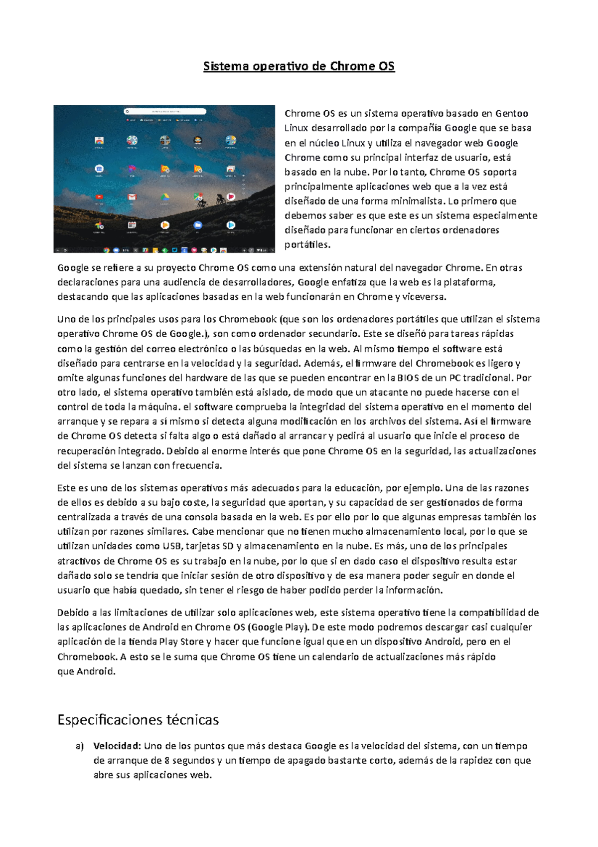 Sistema operativo de Chrome OS - Sistema operativo de Chrome OS Chrome ...