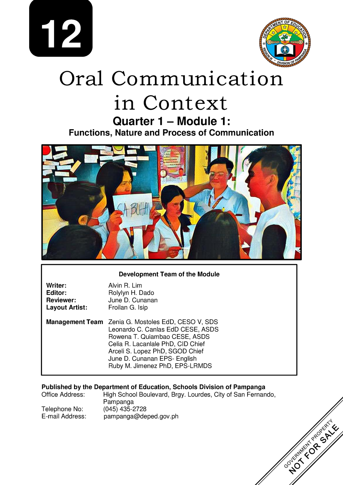 ORAL COM Q1 W1 - modules - Oral Communication in Context Quarter 1 ...