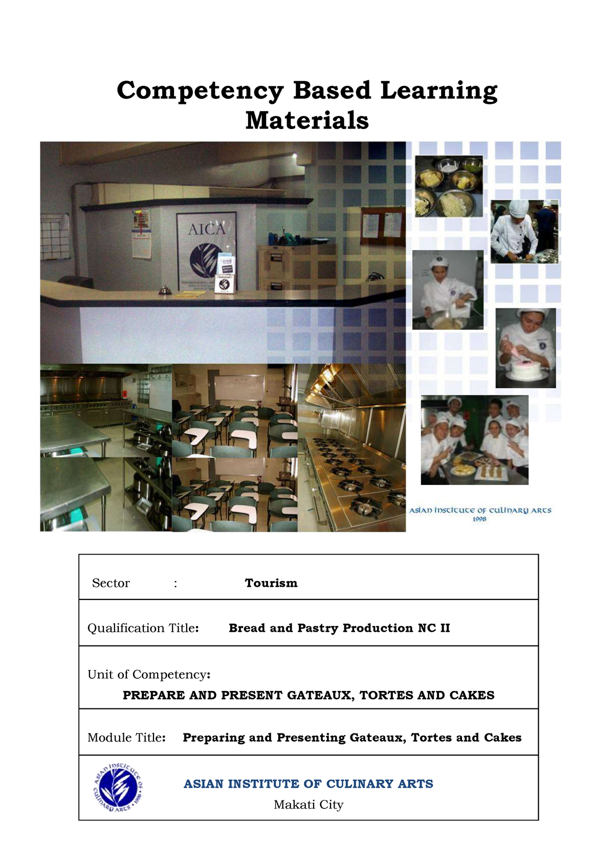 Pdfcoffee - CBLM CBLM CBLM - Competency Based Learning Materials Sector ...