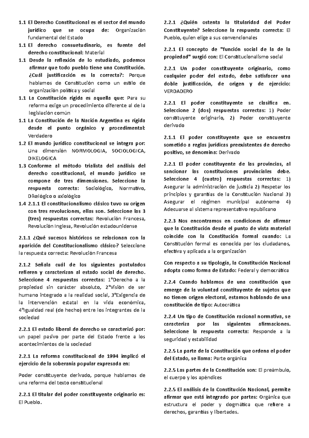Examen 16 Junio 2019, preguntas y respuestas - 1 El Derecho ...