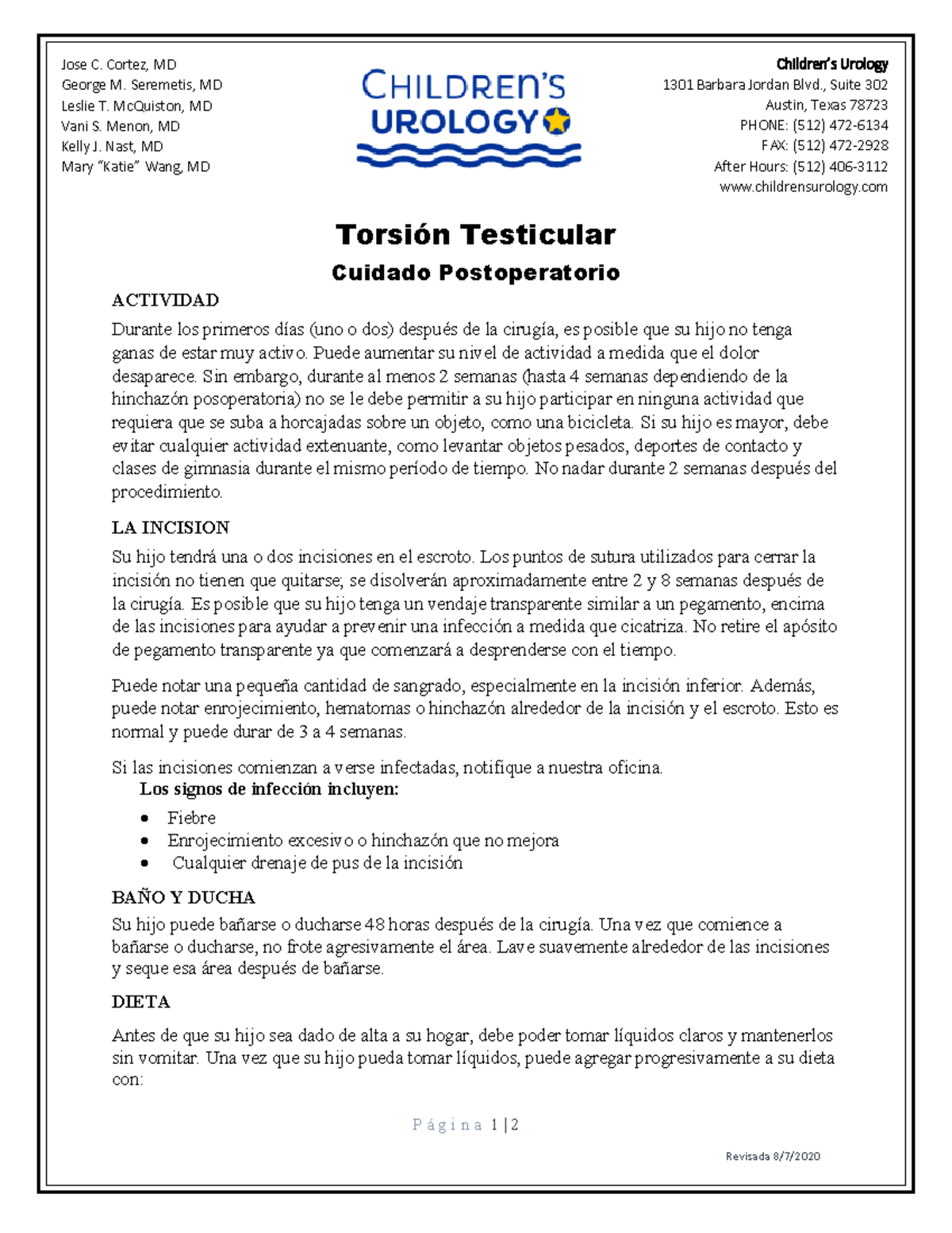 SPAN Testicular Torsion Spanish Rev 8 7 2020 P á g i n a 1 2