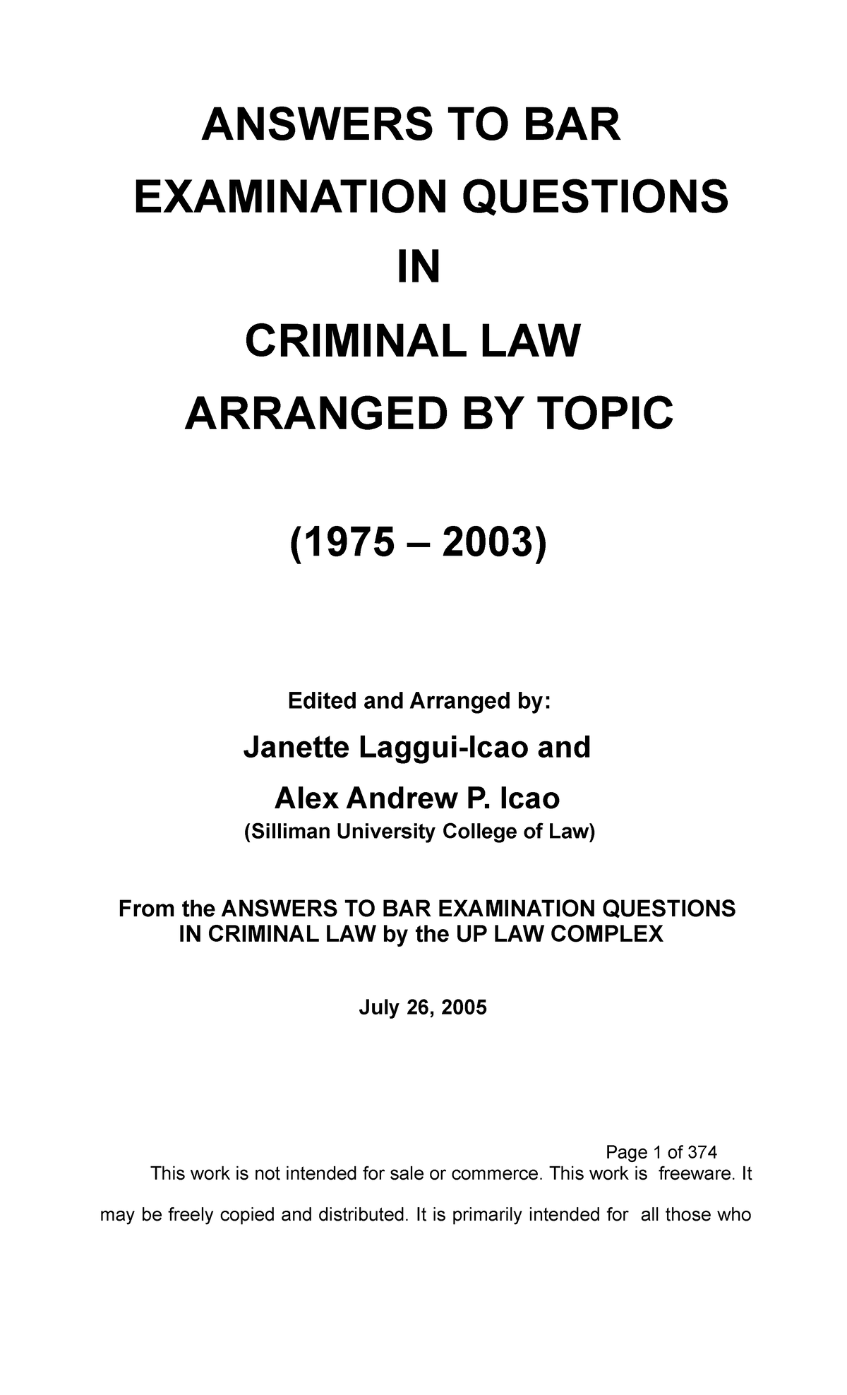 qa-criminal-law-1975-2003-answers-to-bar-examination-questions-in