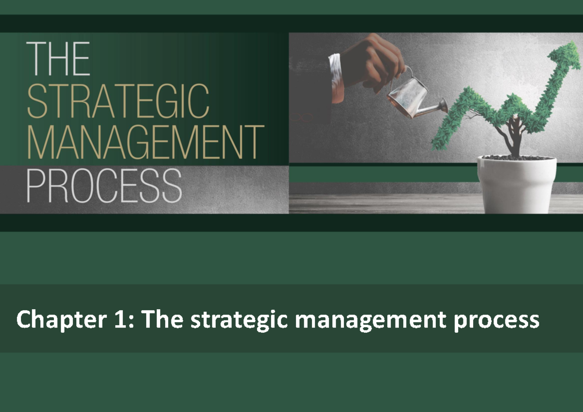 Chapter 1 The Strategic Management Process - Chapter 1: The Strategic ...