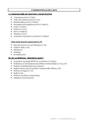 Module 6 and 7 Tutorial Questions - Express and Implied Limits on Power ...