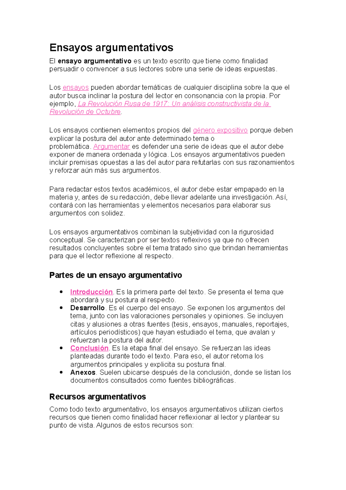 Texto Argumentativo Buen Informe Sobre Argumentos Y Su Definicion