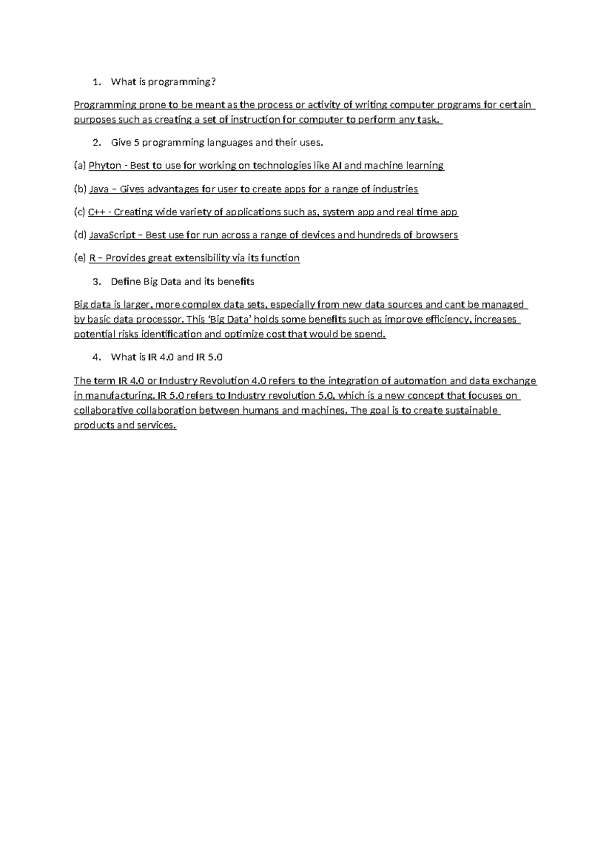 Algorithm and Computer Problem Solving Group Assignment of CSC126 2023 ...
