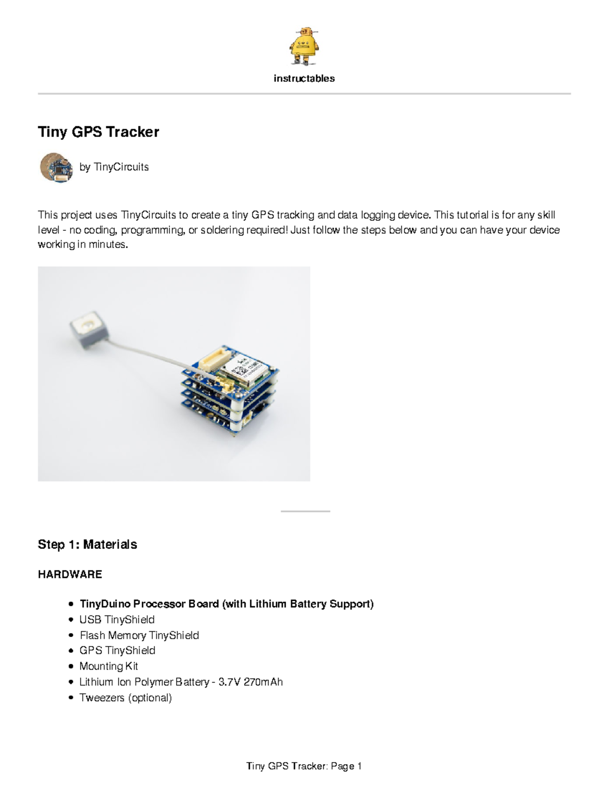 Tiny-GPS-Tracker - design and tech - instructables Tiny GPS Tracker by ...