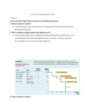 ECO201 Chapter 11 Focus Questions - Econ 201: Focused Questions FQ ...