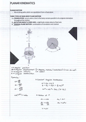 Lesson-1 - dynamic in rigid bodies - MECHANICS is a branch of the ...