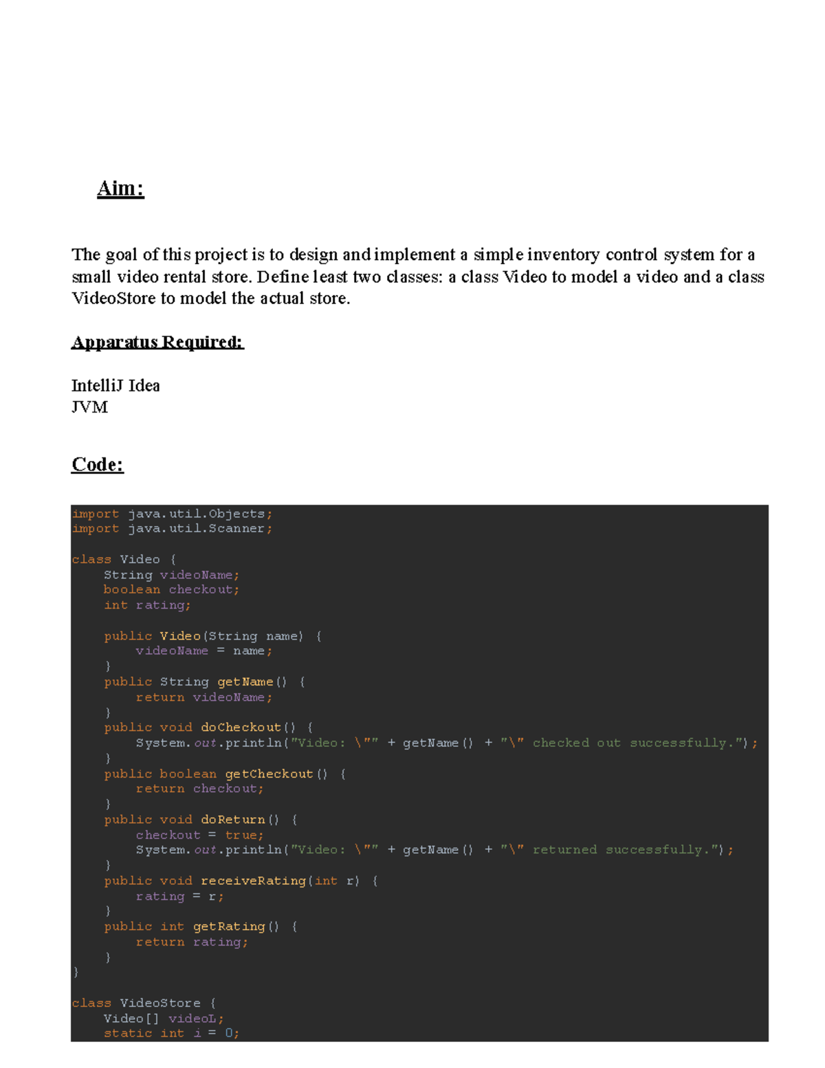 Worksheet 1 - aaaaaaaaaaa - Aim: The goal of this project is to design ...