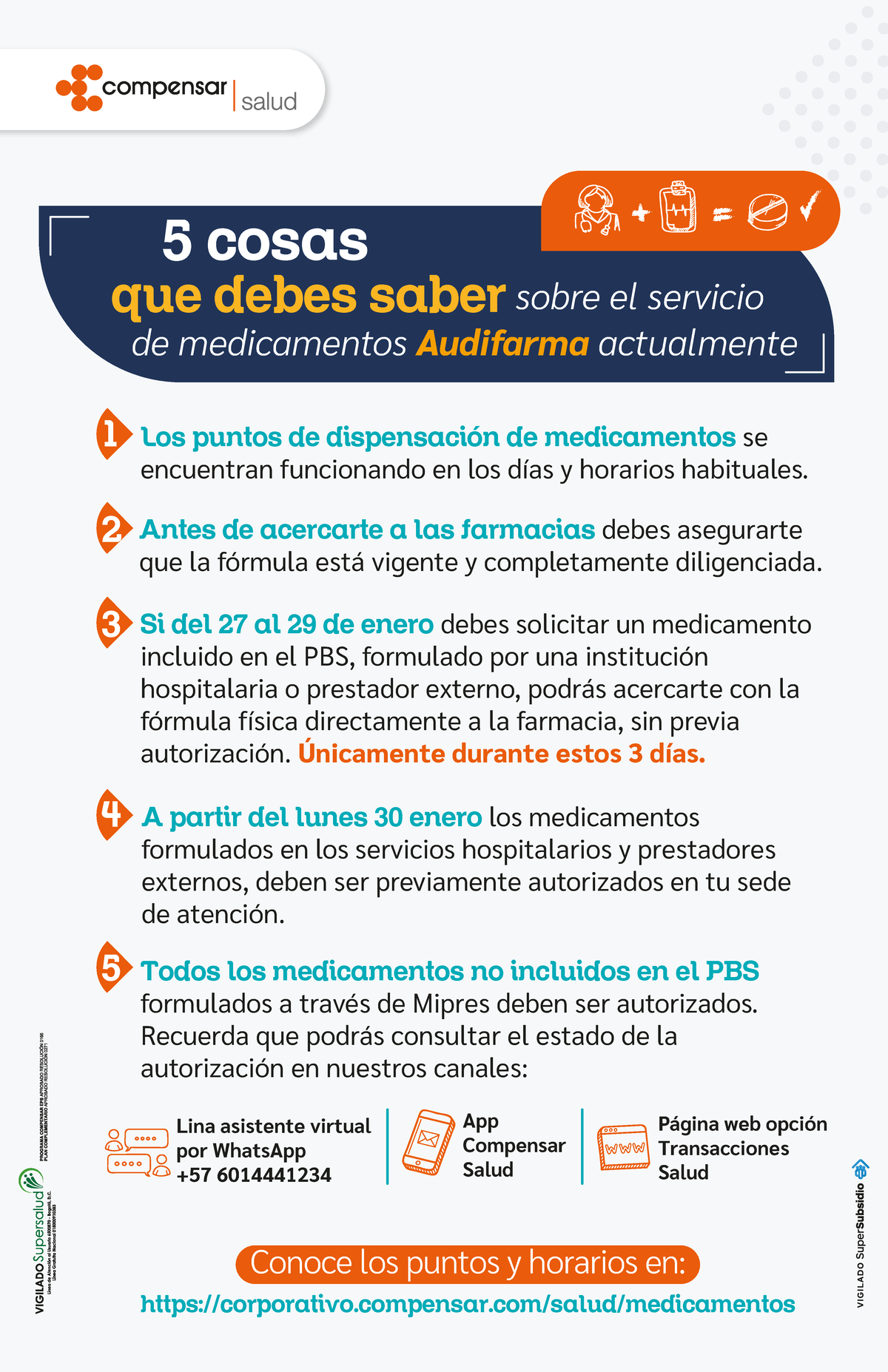 Novedad Servicio Audifarma Enero - Que Debes Saber De Medicamentos ...