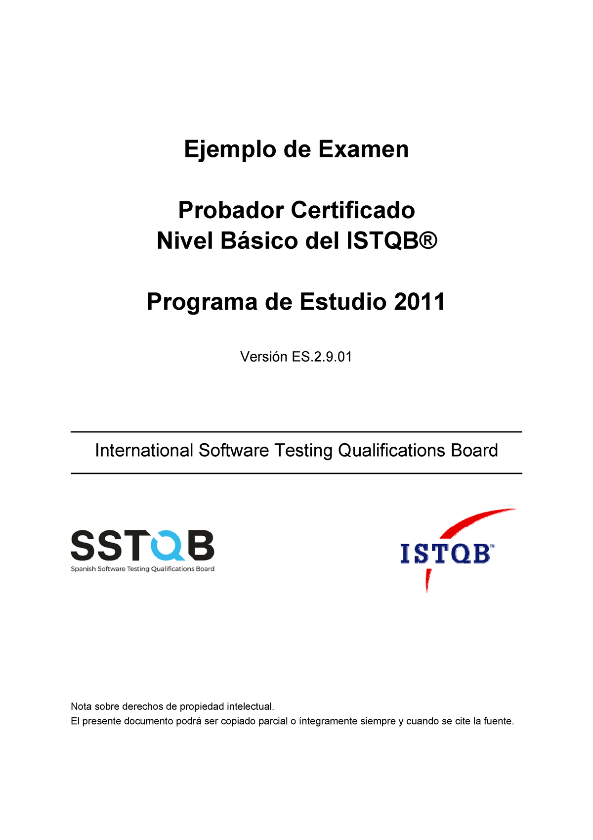 Sstqb Ejemplo De Examen - Ejemplo De Examen Probador Certificado Nivel ...