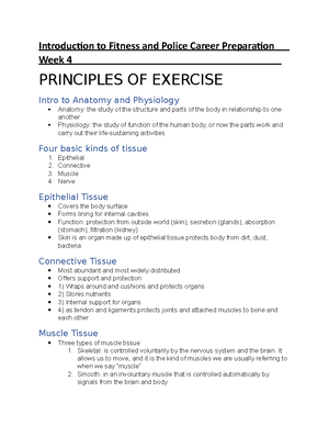 Fitness Assignment 2019 - Fitness and Police Preparation Fitness ...