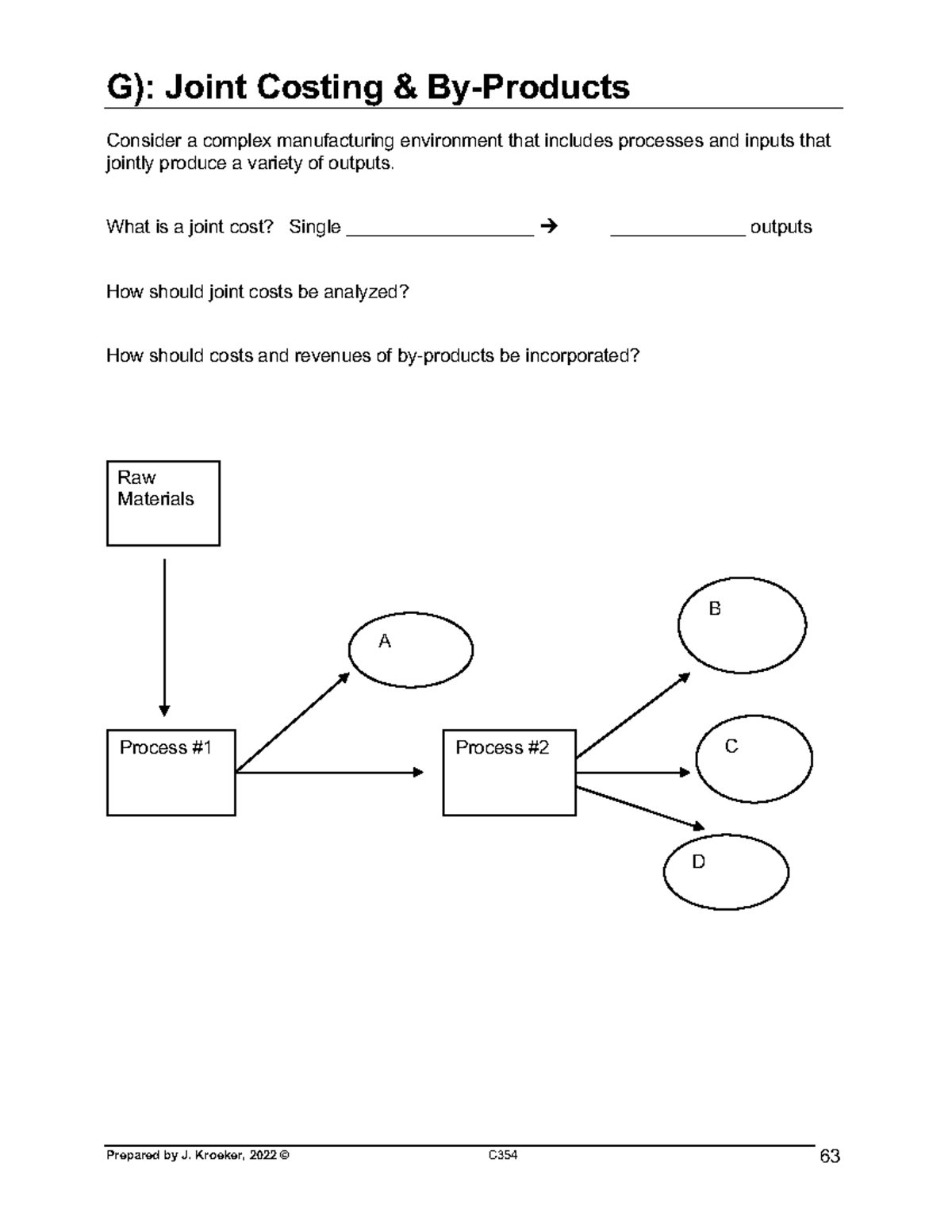 Lecture Notes 2022 Part 2 - G): Joint Costing & By-Products Consider a ...