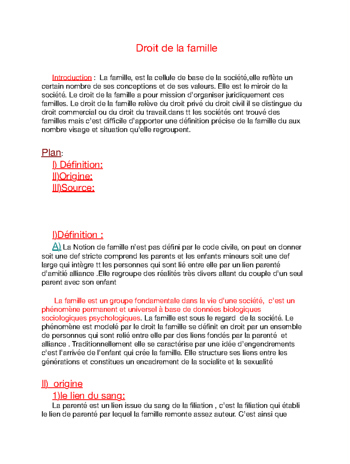 Cours-n1 - chapitre 1er - Introduction générale au droit E1 - StuDocu
