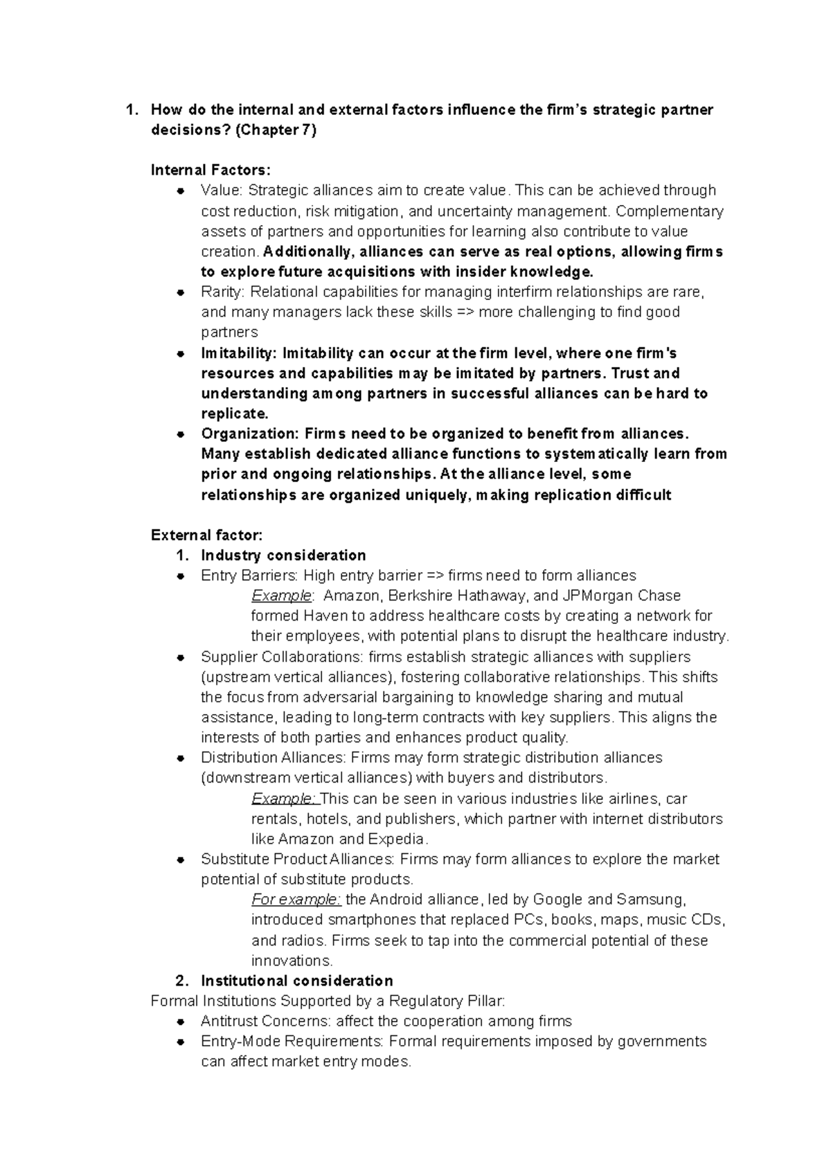 Inclass discussion - gsdfaw - How do the internal and external factors ...