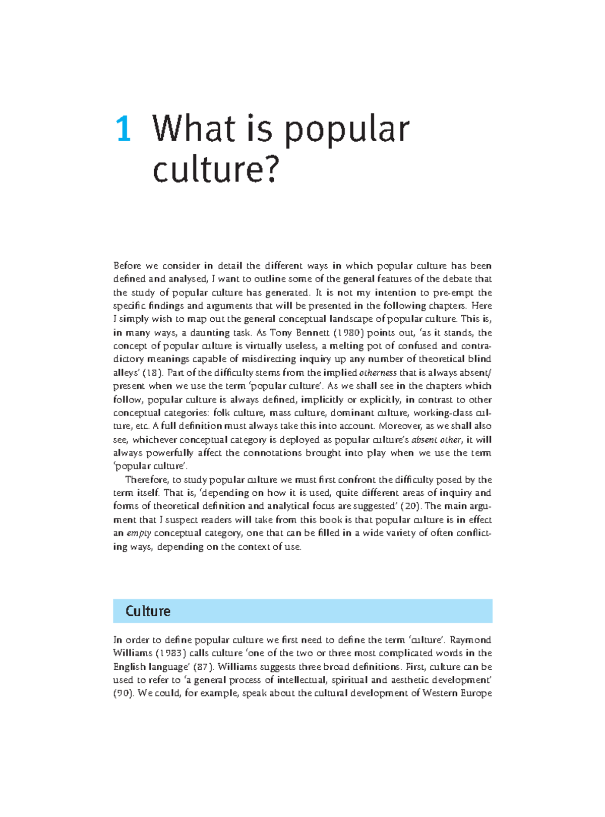 Storey What Is Popular Culture CULT C01 16 29 Page 1 1 What Is 