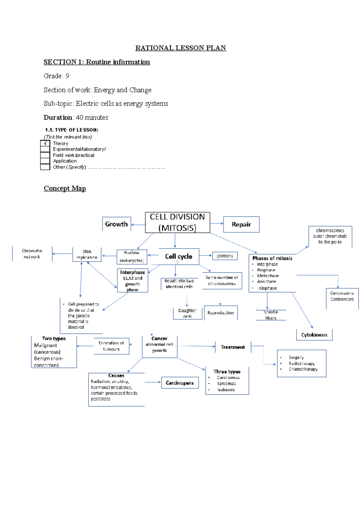 lesson plan rationale essay