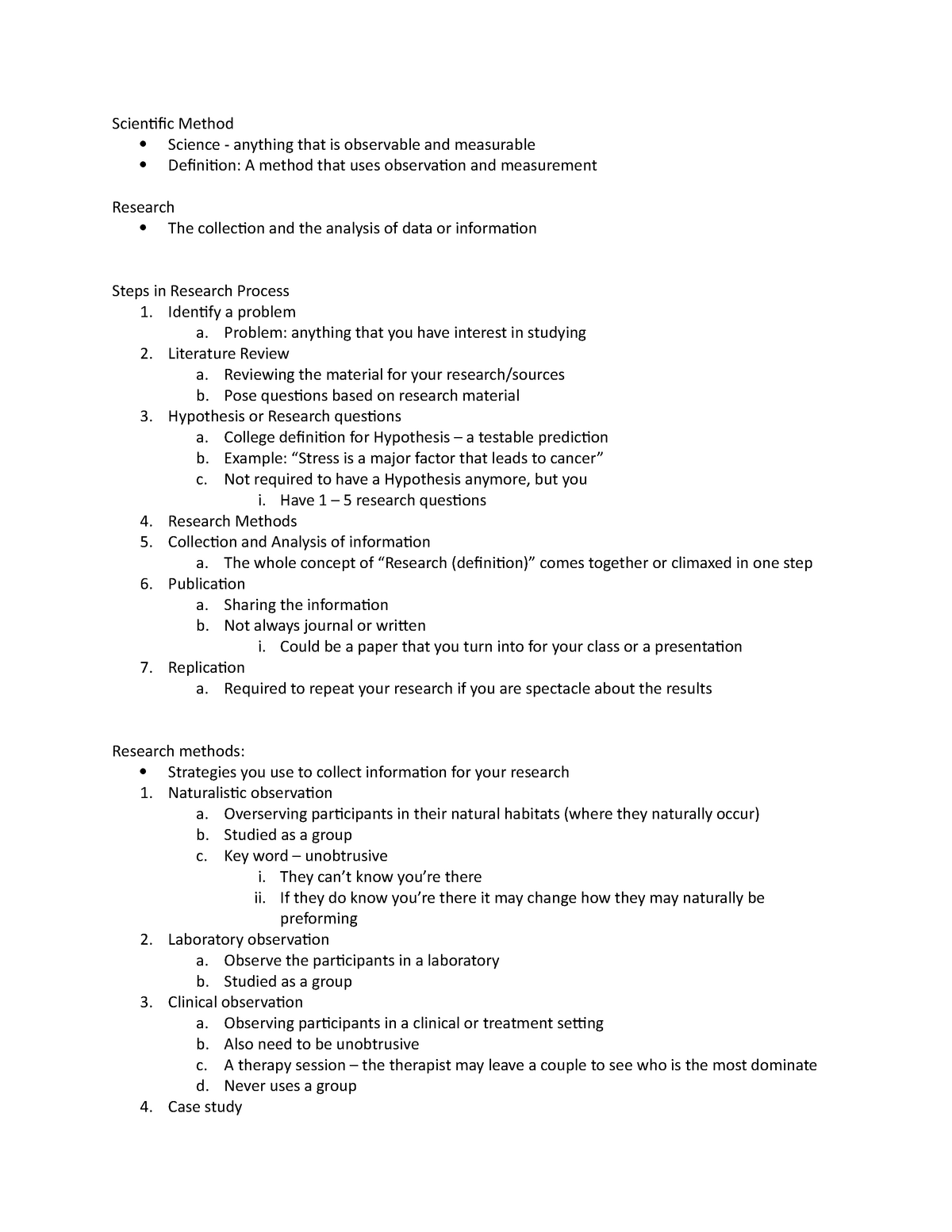 Chapter 2 Notes - Marcia Hunter - Scientific Method Science - anything ...