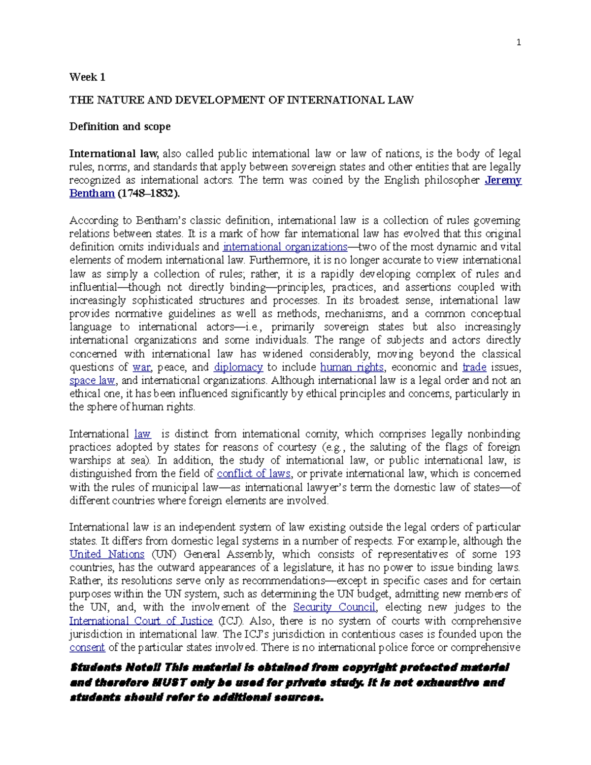 Week 1 - Public relations notes - Week 1 THE NATURE AND DEVELOPMENT OF ...