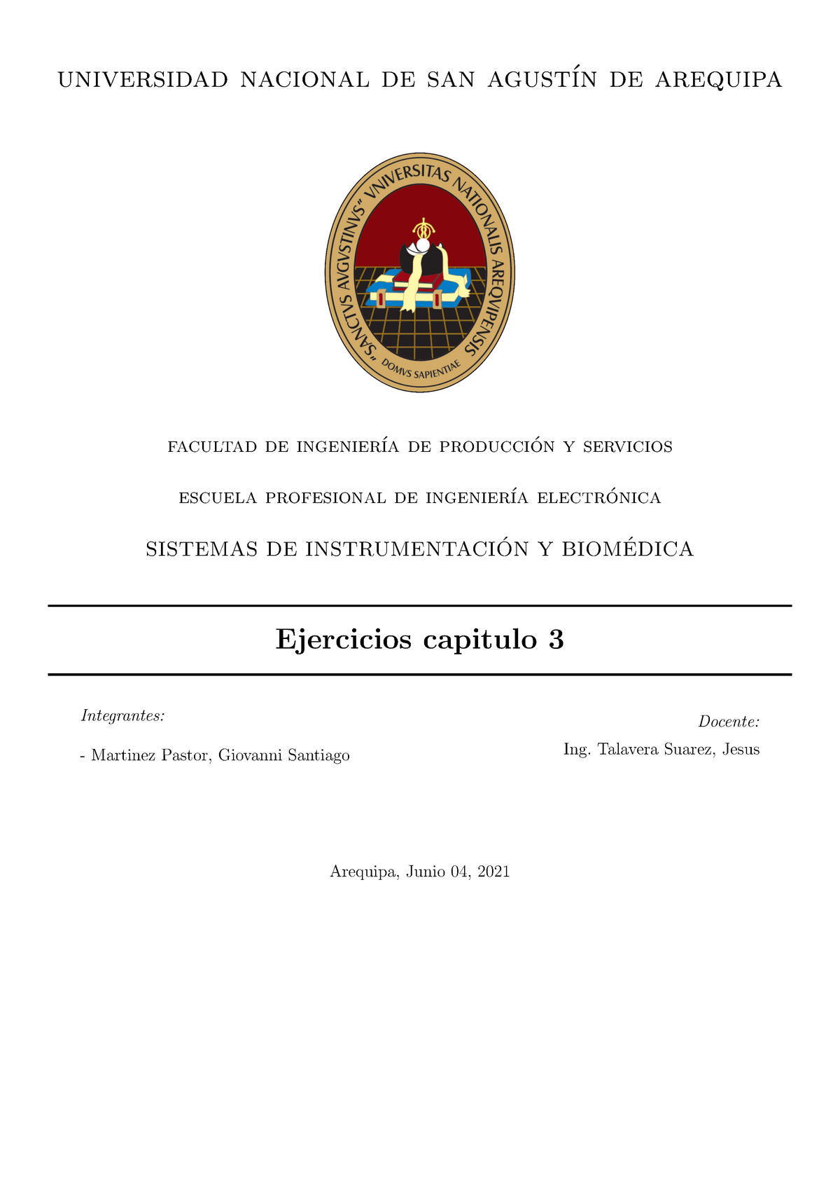 Ej Bio Cap3 - Apuntes 3 - Universidad Nacional De San Agust ́ın De ...