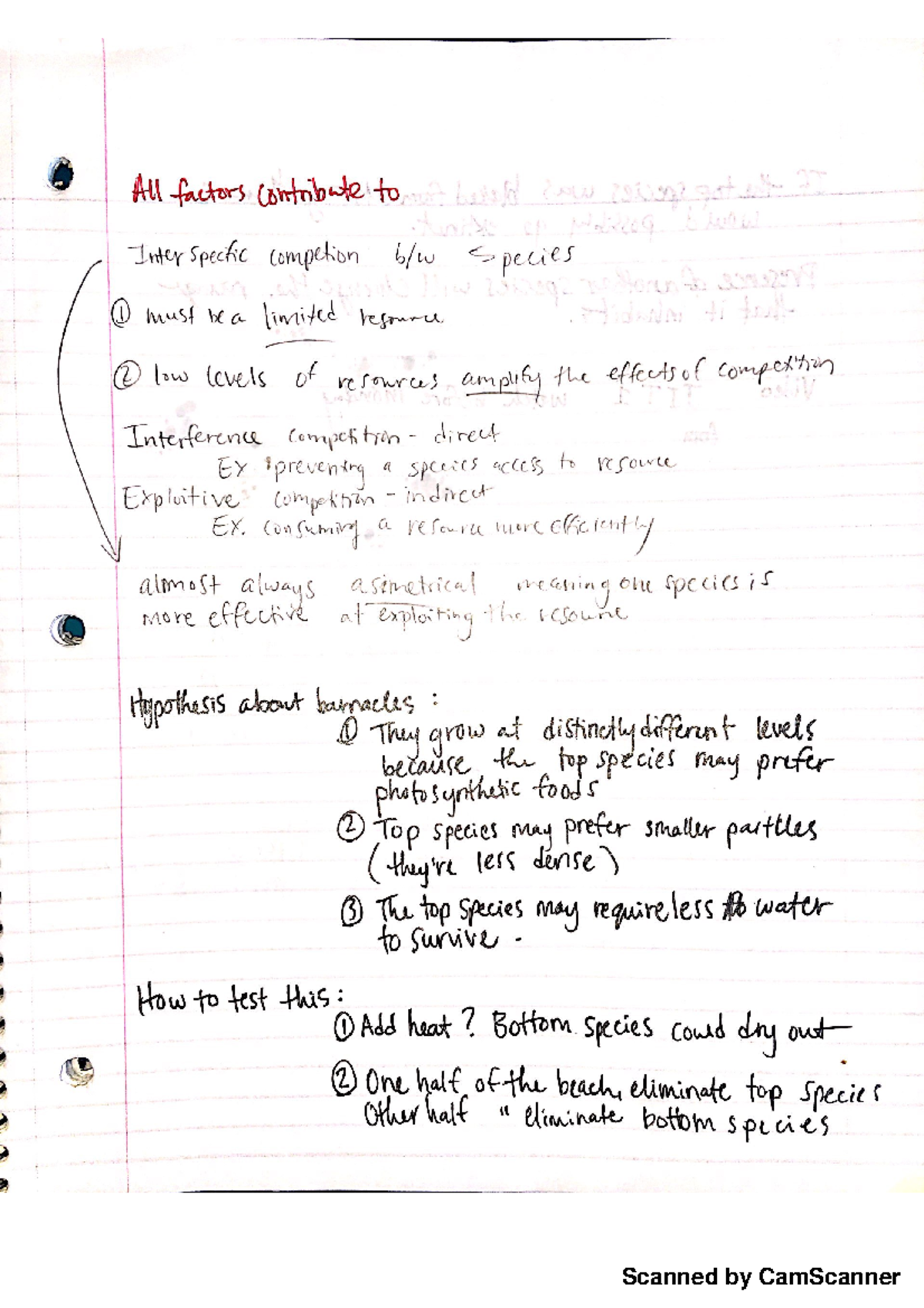 Ecology 9/15 Competition I - BIOL 2336 - Scanned by CamScanner Scanned ...