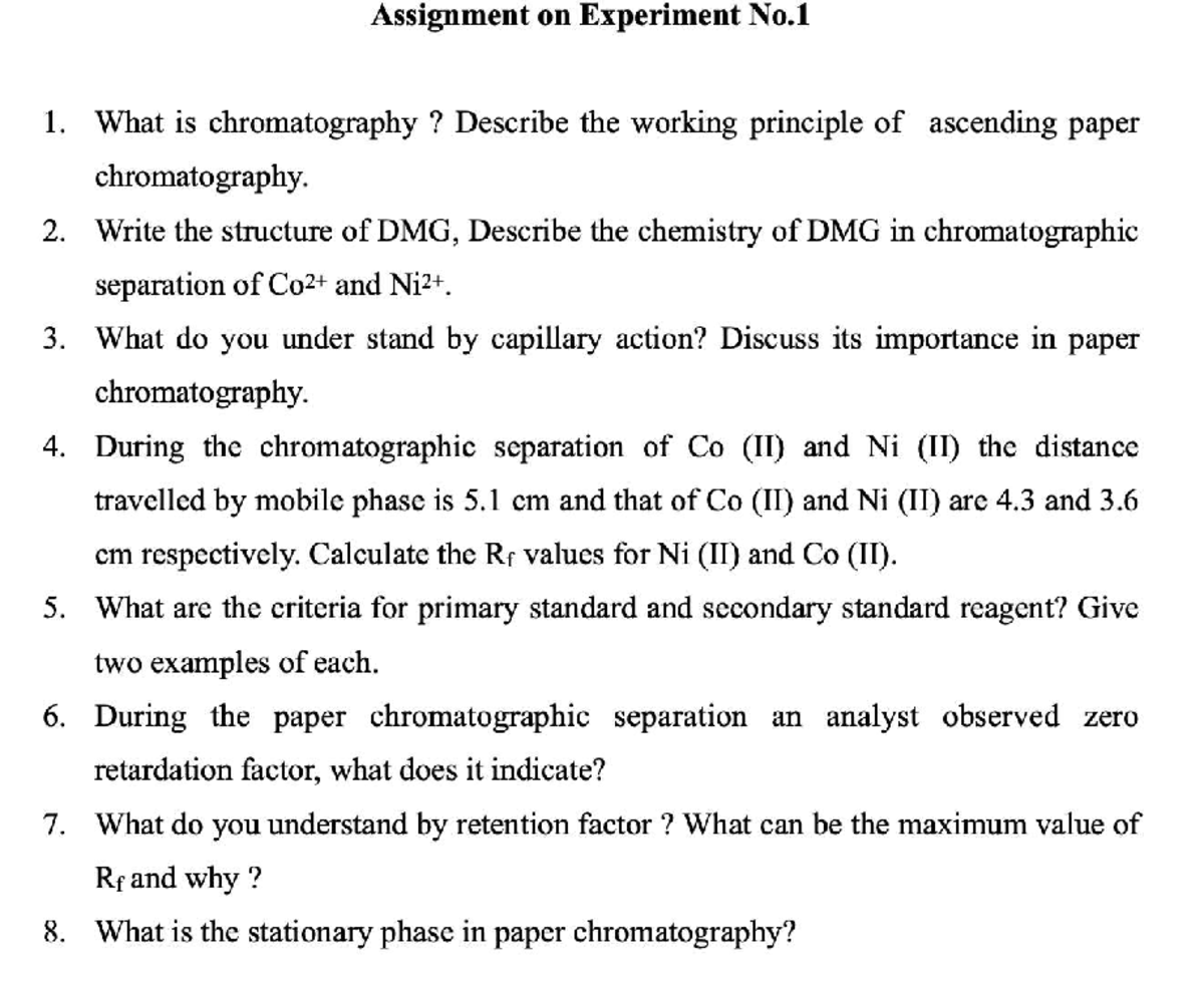 Test1 merged This assignment contains questions on the working