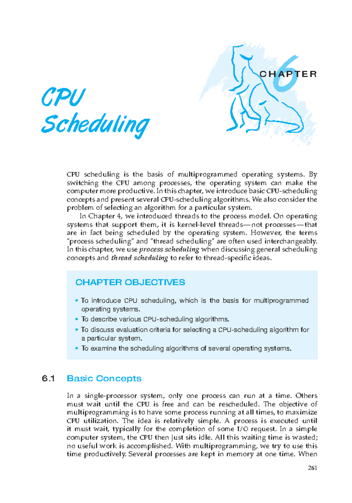 Chapter 06 - CPU Scheduling - 6 CHAPTER CPU Scheduling CPU Scheduling ...