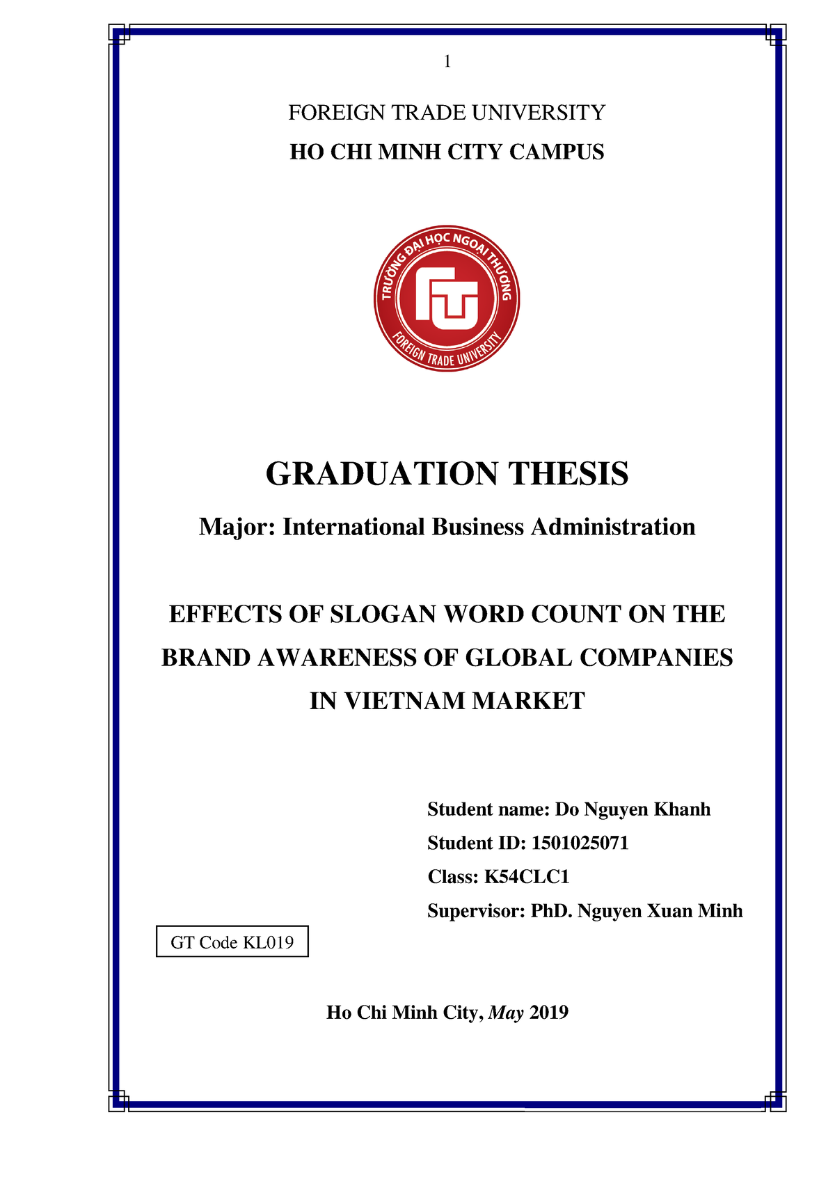 graduation thesis translate