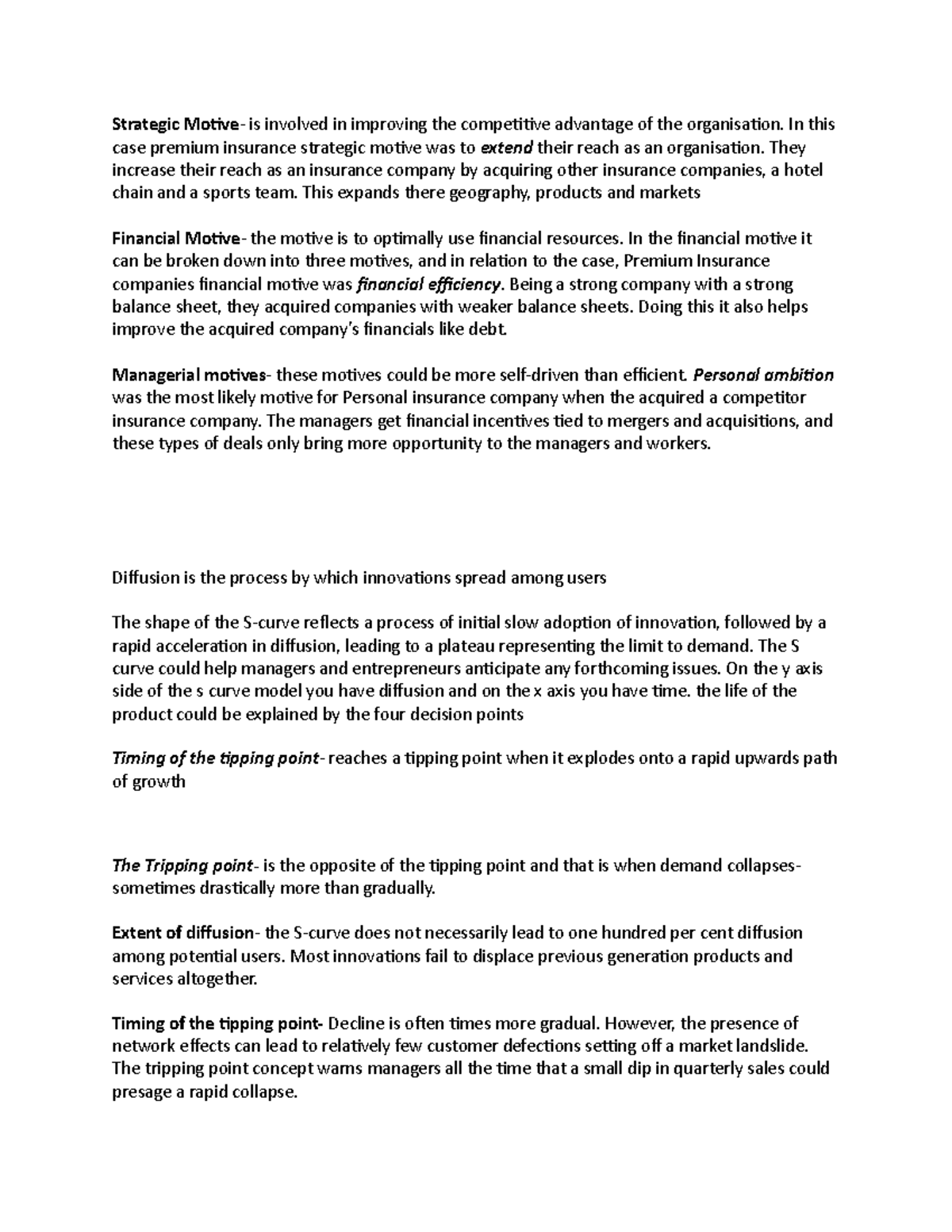 Strategic Management Exam 1 - 0p4mkm1