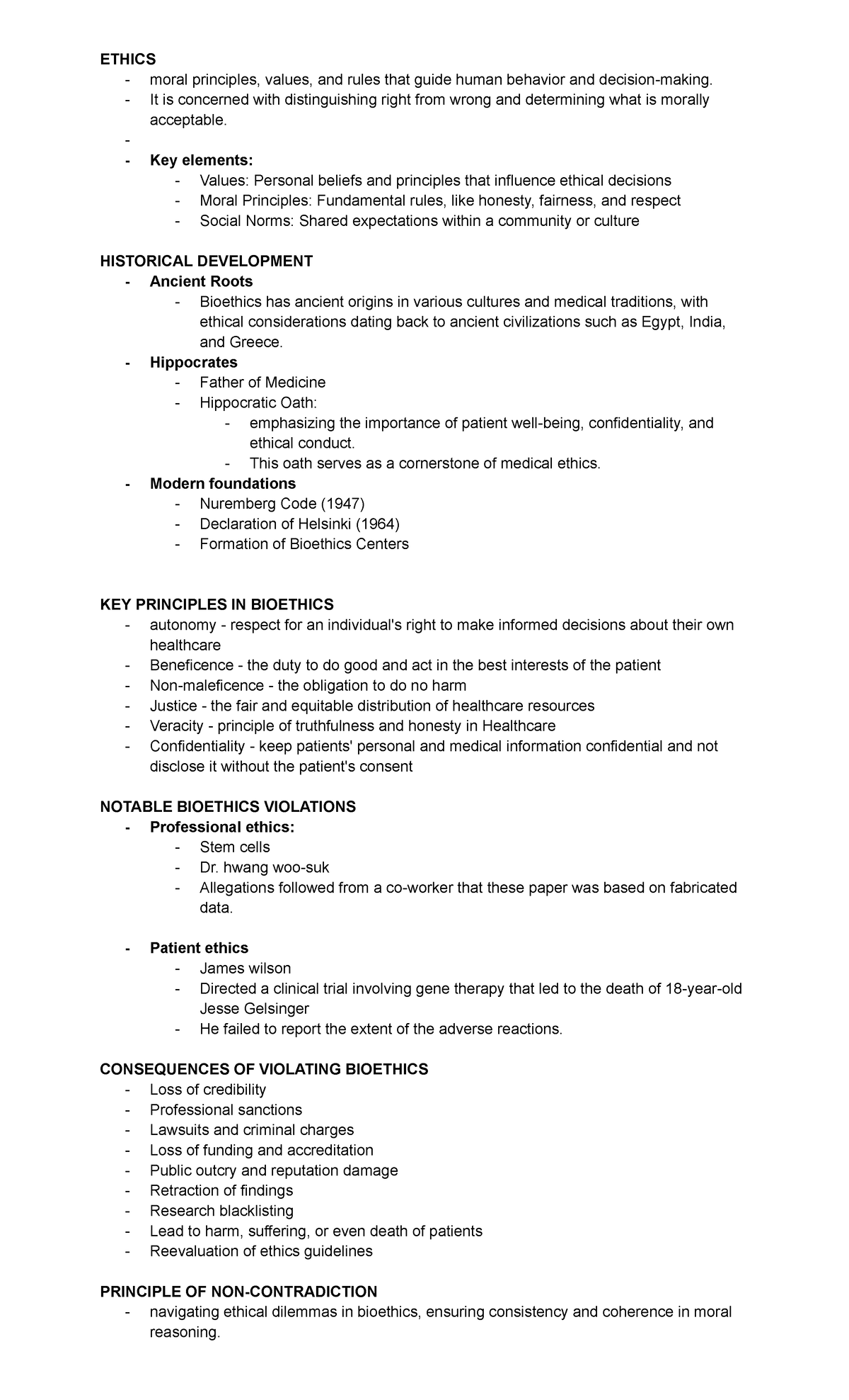 Bioethics & Artificial Organs - ETHICS moral principles, values, and ...