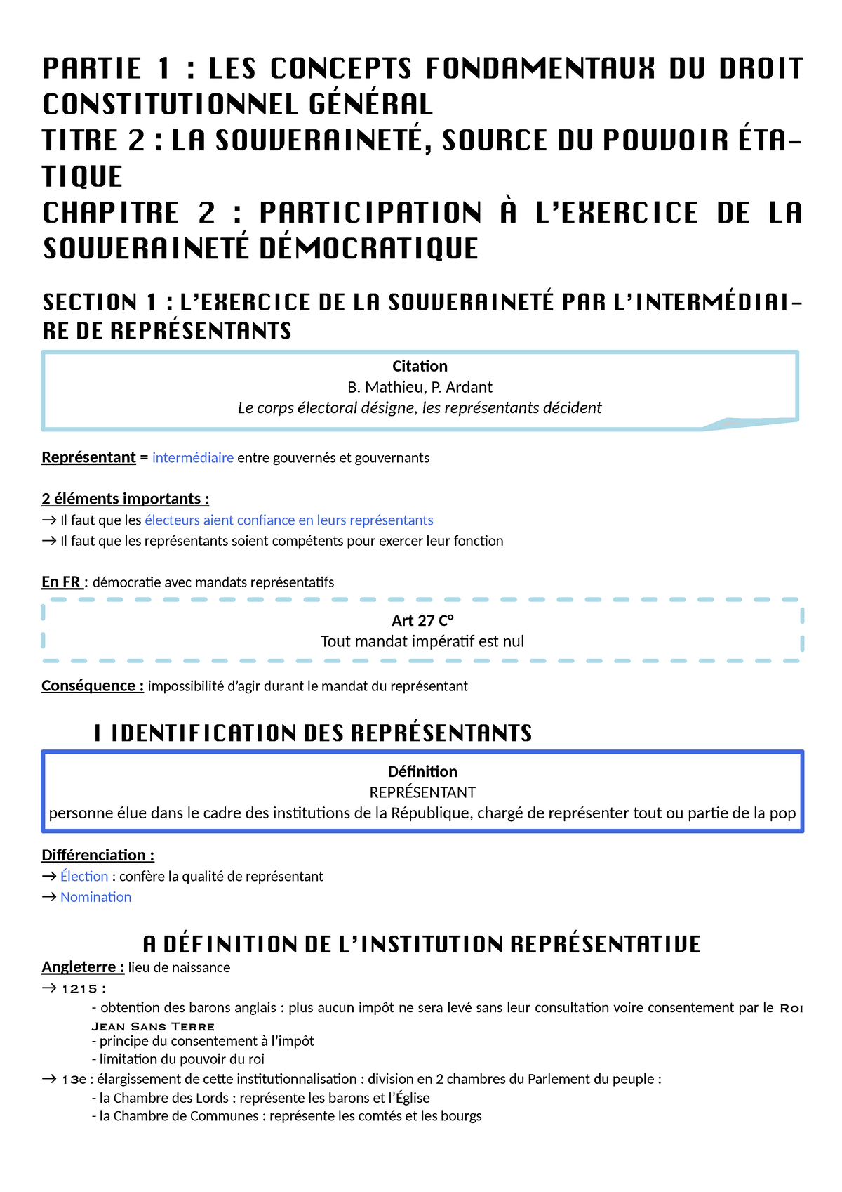 Chap 2 - L1-S1 - PARTIE 1 : LES CONCEPTS FONDAMENTAUX DU DROIT ...