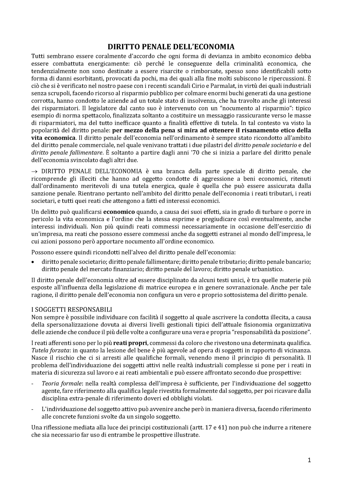 Diritto Penale Dell'economia - Warning: TT: Undefined Function: 32 ...