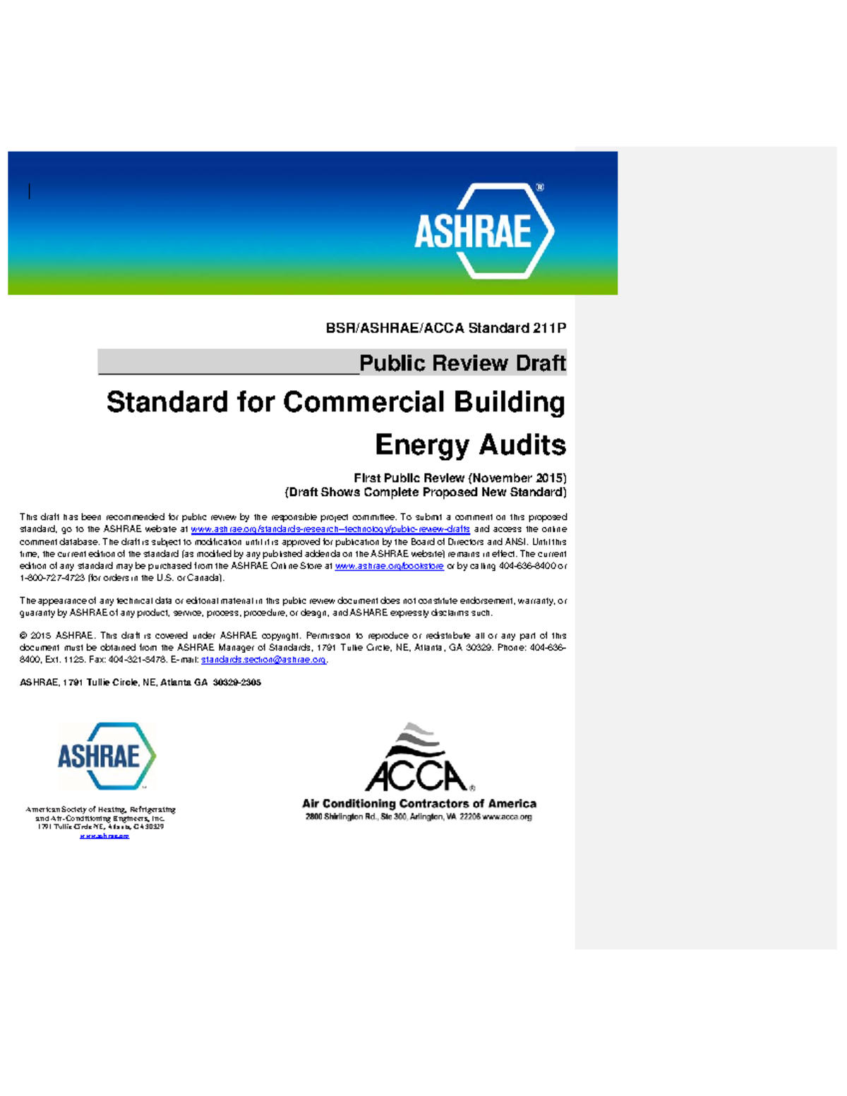 Pdfcoffee - Fluid mech - BSR/ASHRAE/ACCA Standard 211P ...