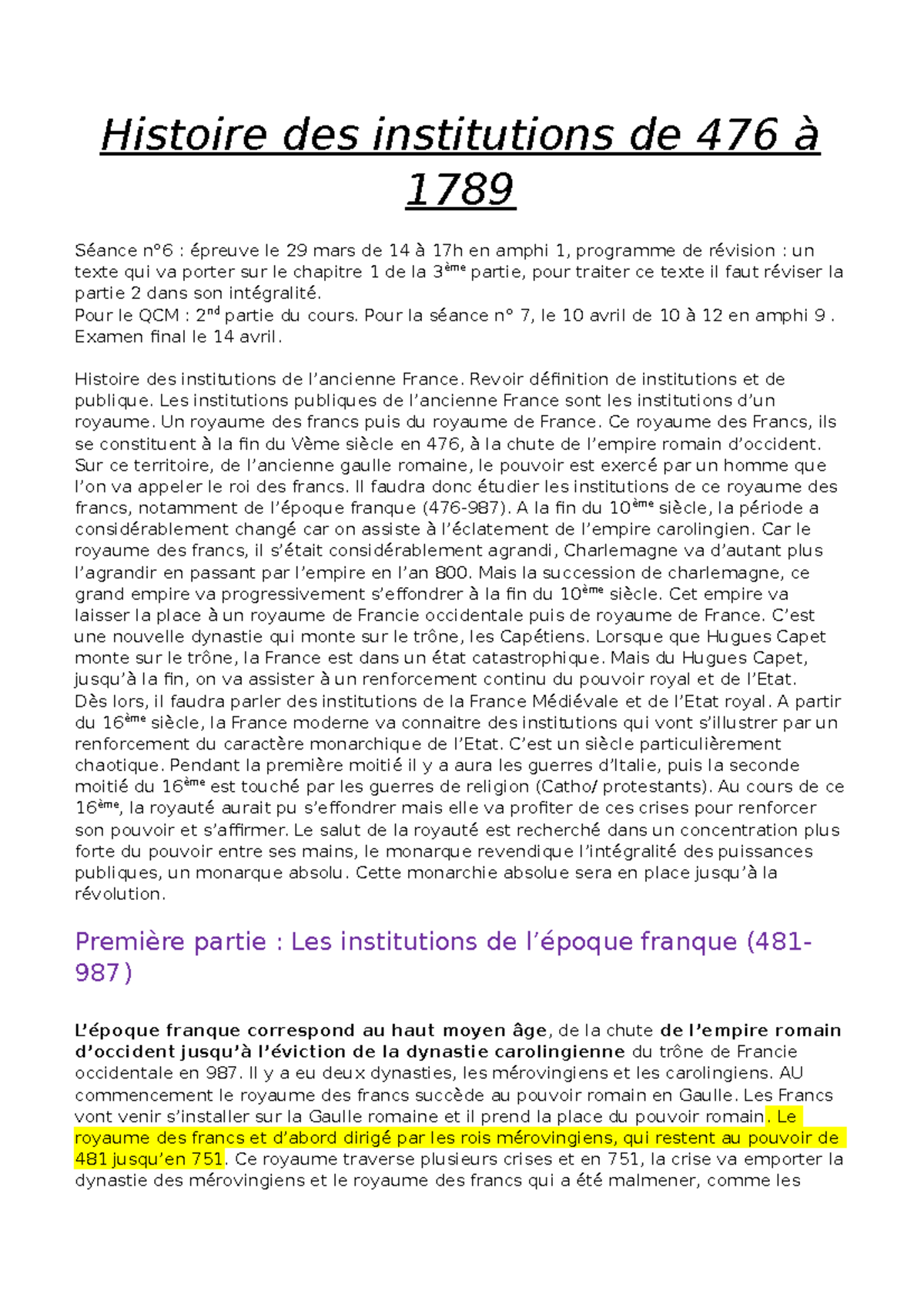 dissertation histoire des institutions