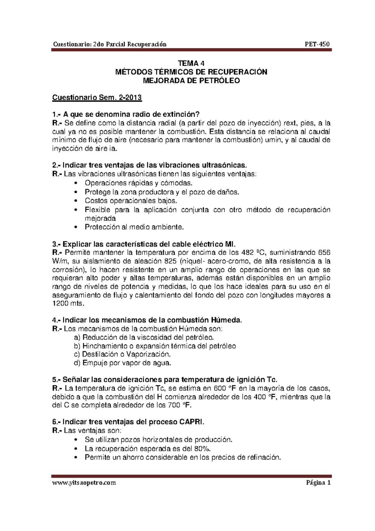 Cuestionario 2do Parcial - Recuperacion M - Cuestionario: 2do Parcial ...