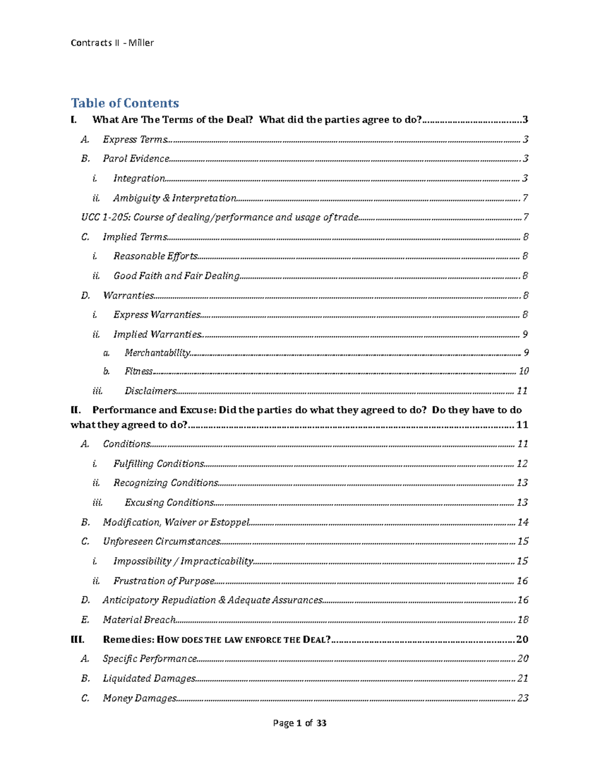 contracts-2outline-miller-table-of-contents-i-what-are-the-terms-of