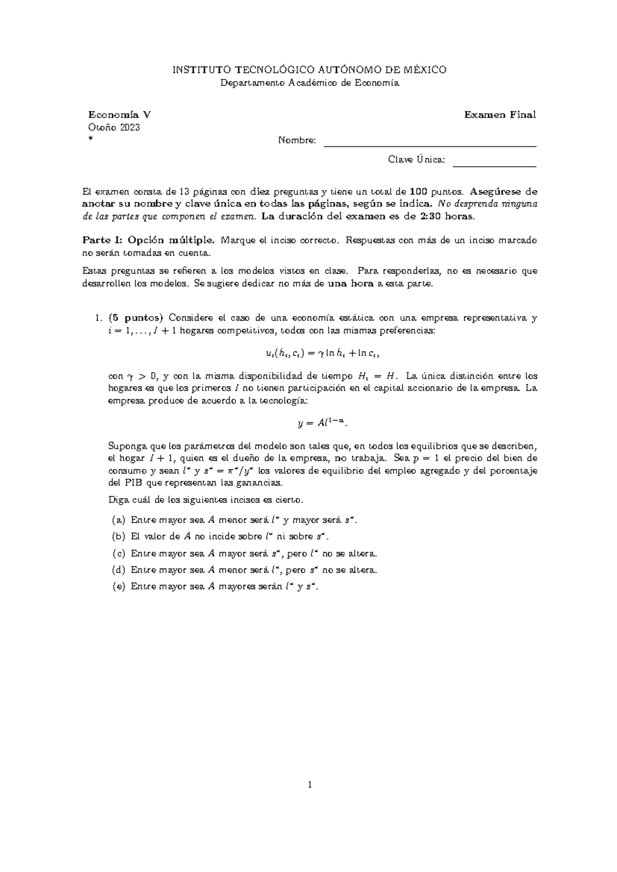 Versi%C3%B3n+1 - Examen final - INSTITUTO TECNOL ́OGICO AUT ́ONOMO DE M ...