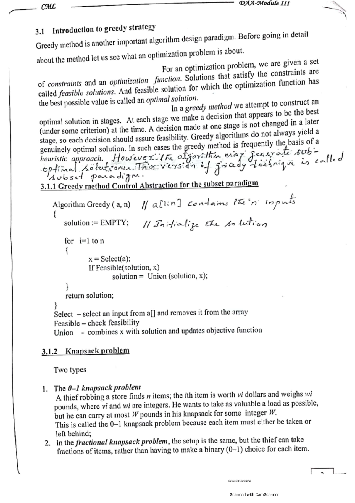 Add 4 - Short notes of algorithm analysis and design. - Algorithm ...