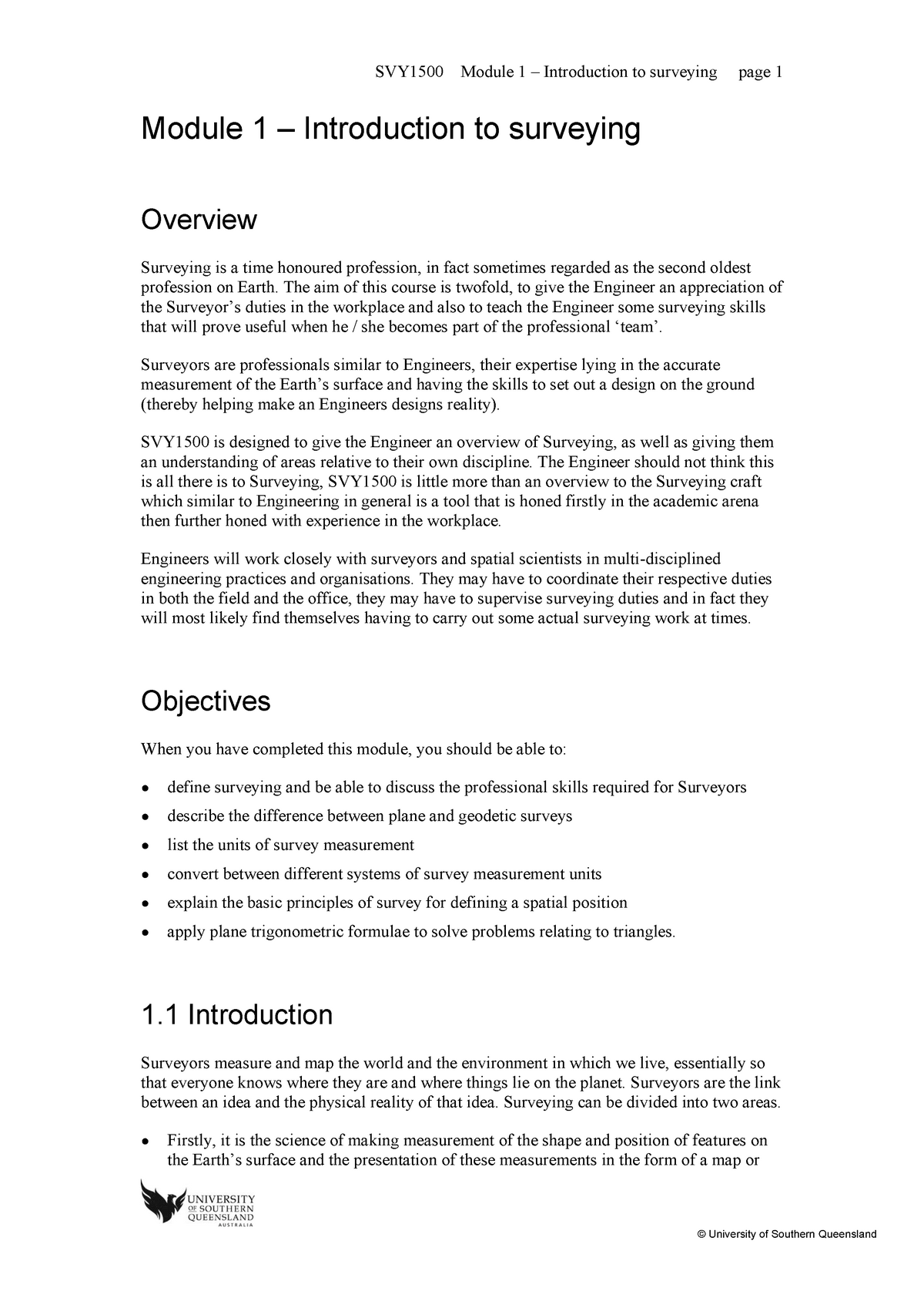 Module 01 Introduction To Surveying Module 1 Introduction To Surveying Overview Surveying Is 0264