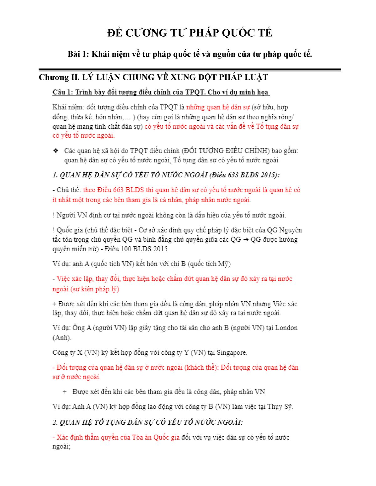 D CNG T PHAP QUC T - đề Cương Tư Pháp Quốc Tế - ĐỀ CƯƠNG TƯ PHÁP QUỐC ...
