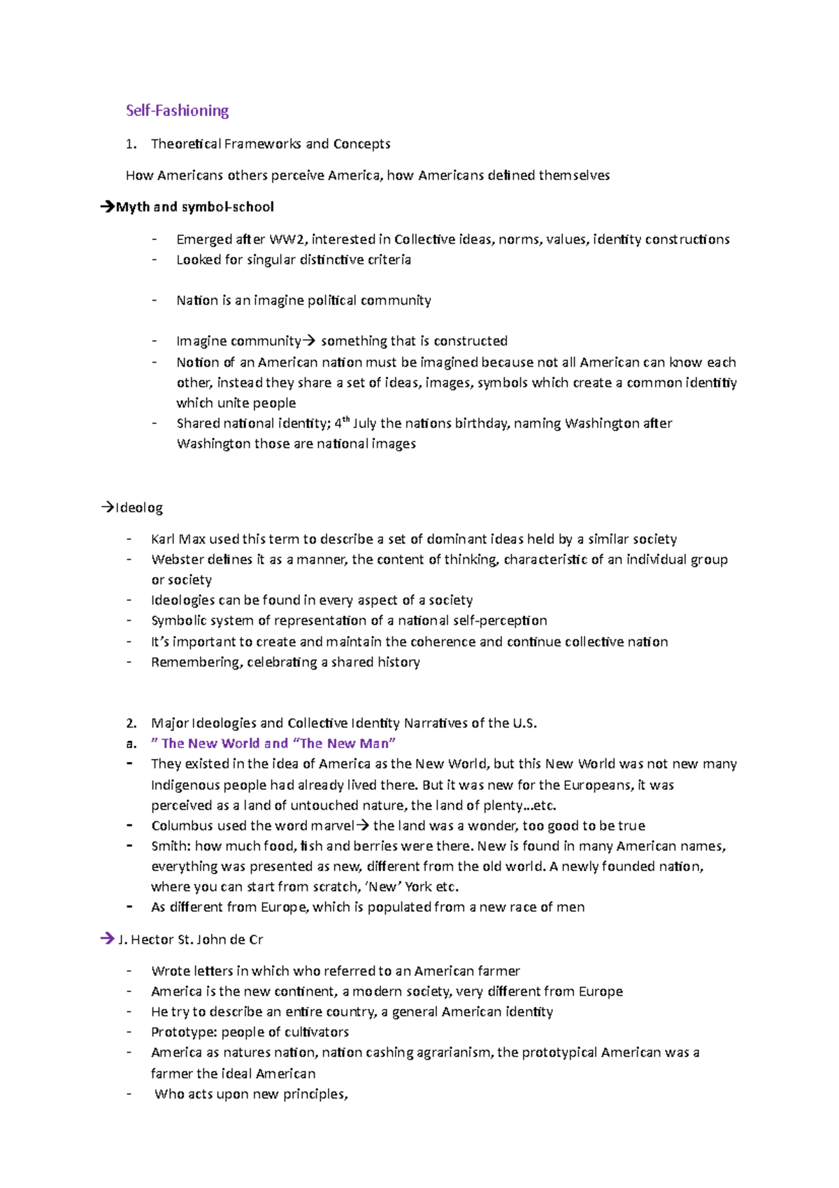 Selffashioning Session 9/ SS2020 SelfFashioning Theoretical