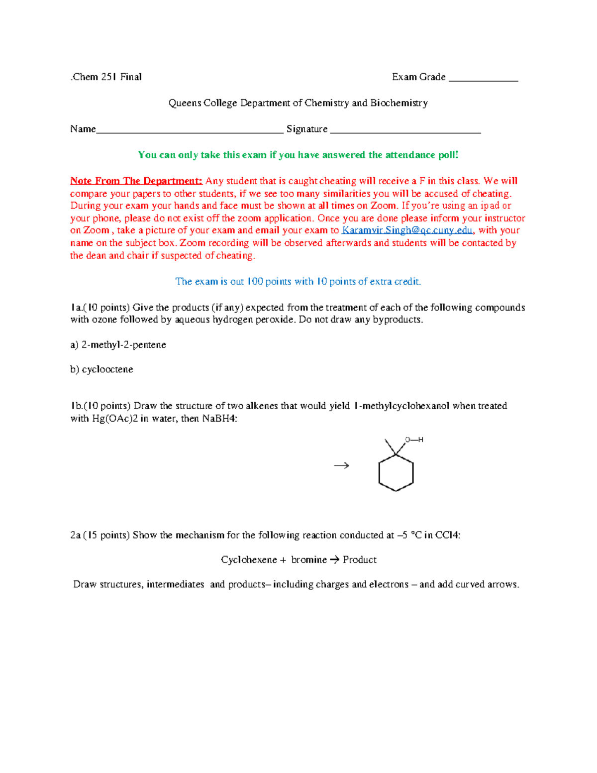 Final Exam 2 - Old Exams With Questions And Answer Keys For Practice ...