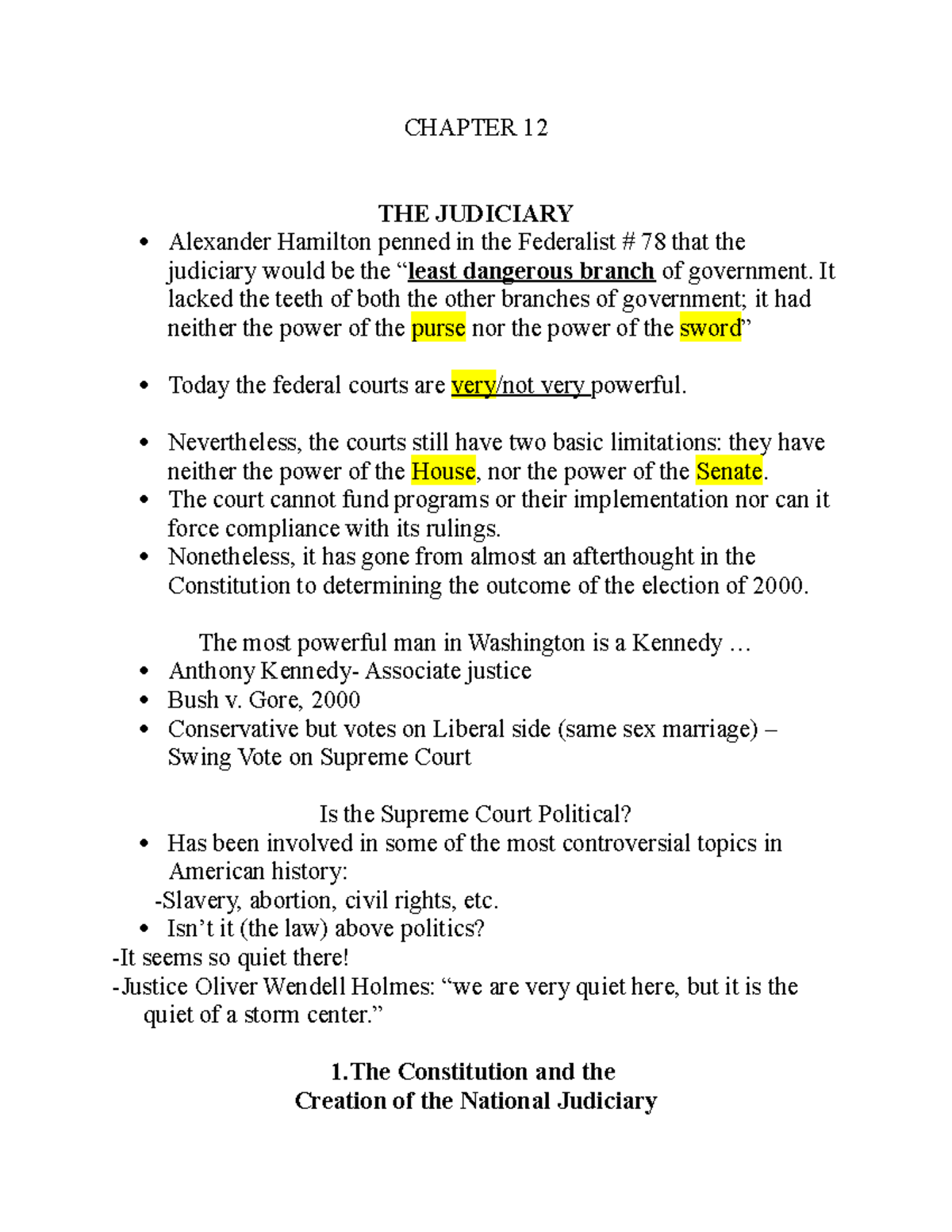 the least dangerous branch