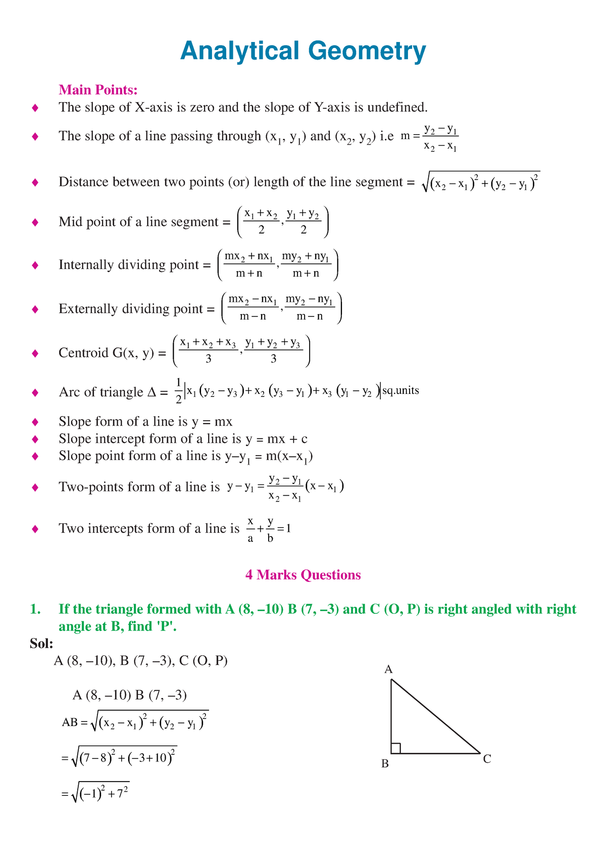 analytical-geometry-main-points-the-slope-of-x-axis-is-zero-and