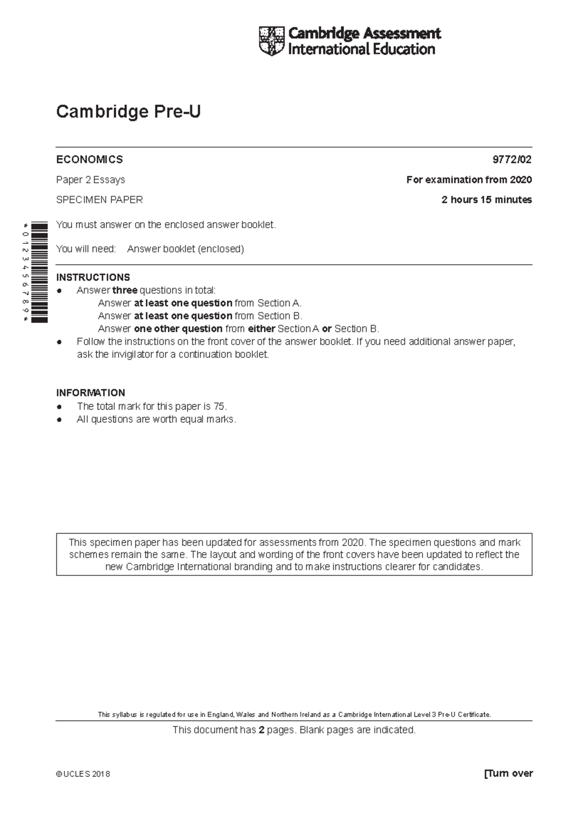 2023-mathematics-specimen-paper-2-emily-learning