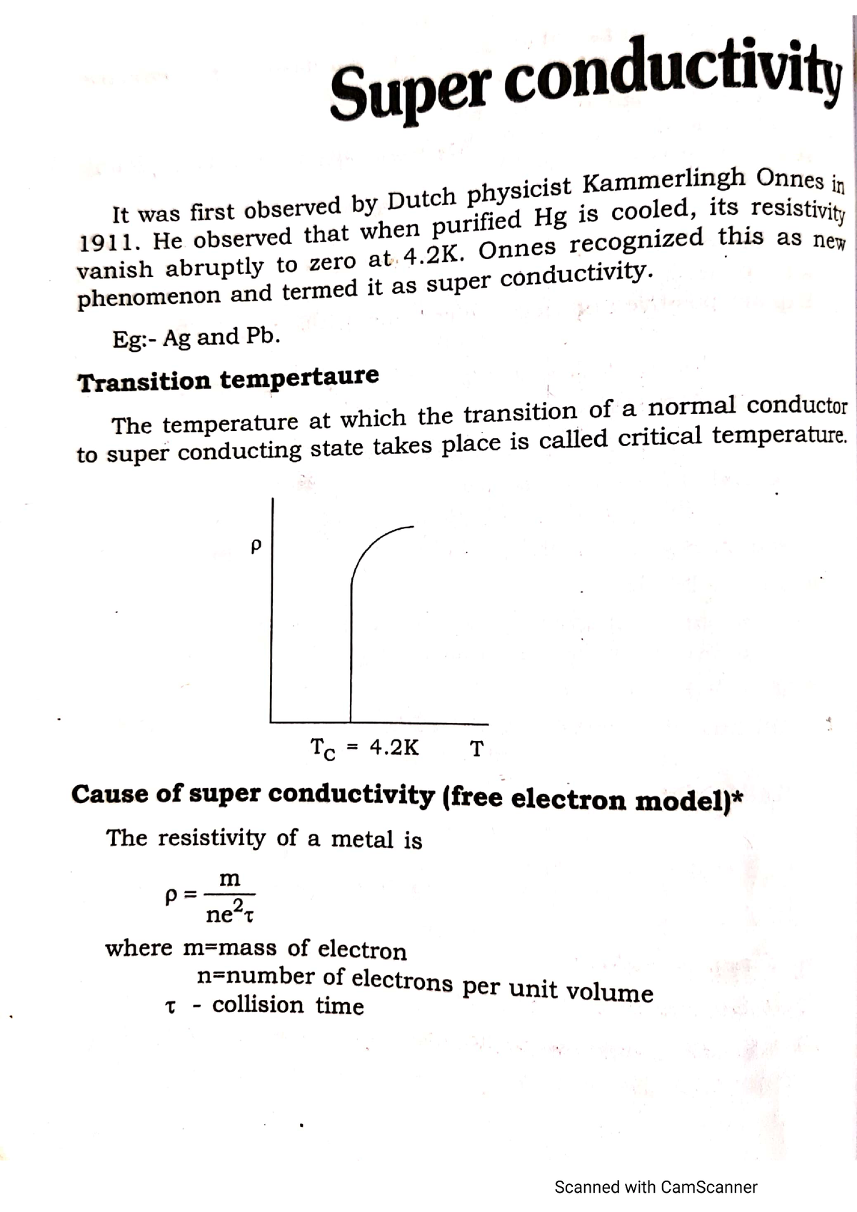 Super Conductivity - Its Easy And Simple Lecture Notes - Engineering ...